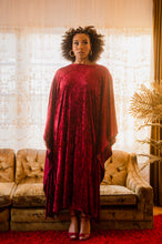 Load image into Gallery viewer, RED VELVET CAFTAN
